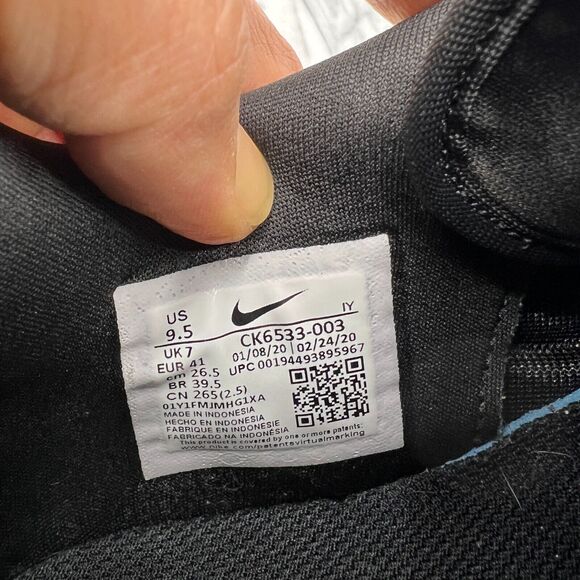 Nike Court Blanc SE Sneaker Womens 9.5 Black Suede Low Top Shoes CK6533-003 - Picture 9 of 11